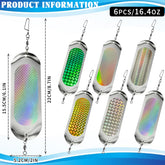 Close-up of polished stainless steel dodger flasher